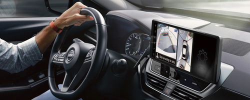 Nissan dashboard and infotainment display close-up