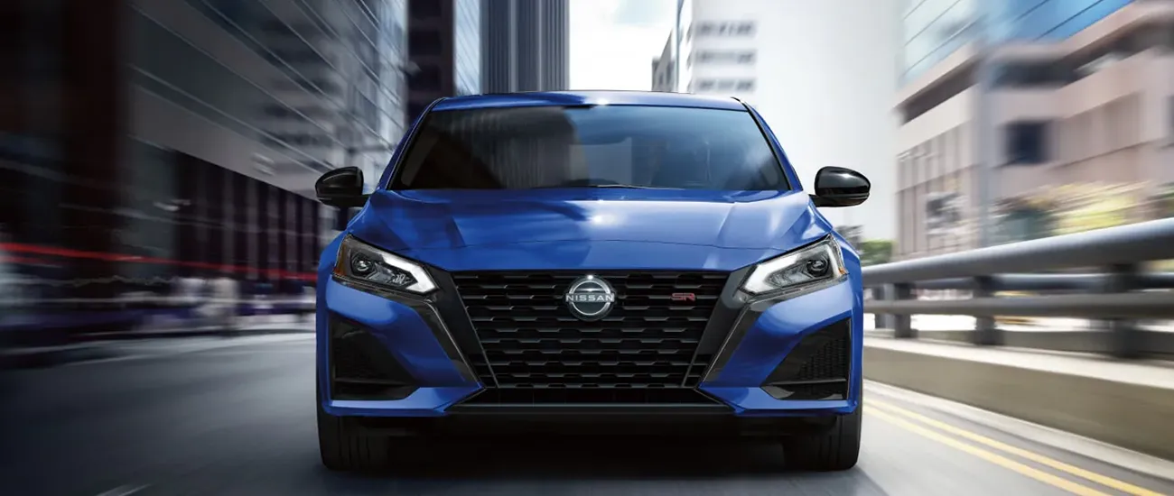 Blue Nissan Altima