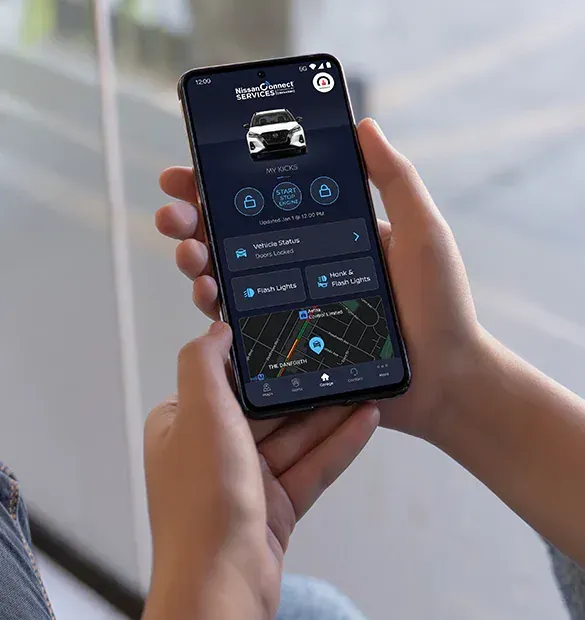 Kicks NissanConnect Services smartphone app