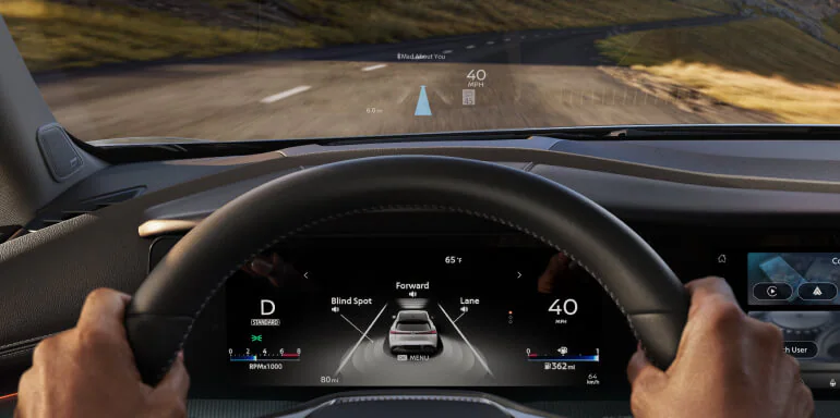 Dual 12.3-inch Displays and Head-Up Display