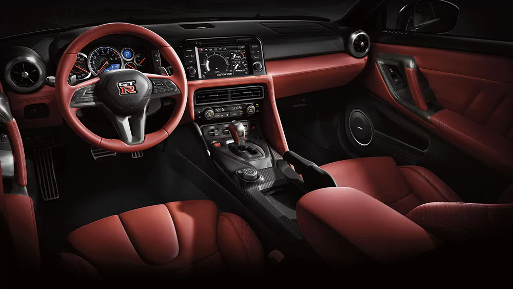 Red leather cockpit