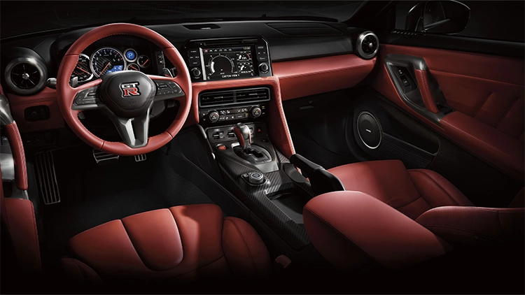 Red leather cockpit