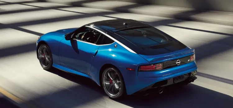 Blue Z rear view