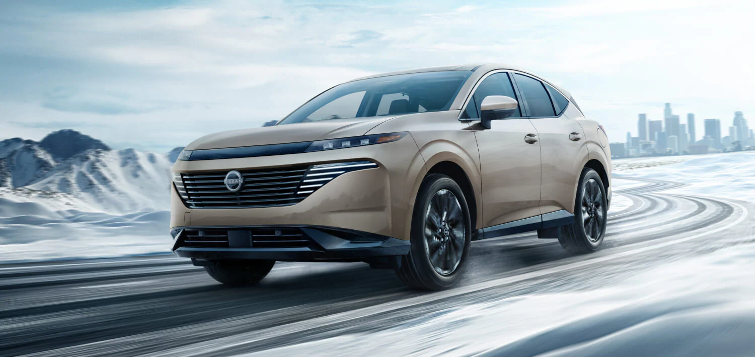 2025 Nissan Murano driving on snowy road