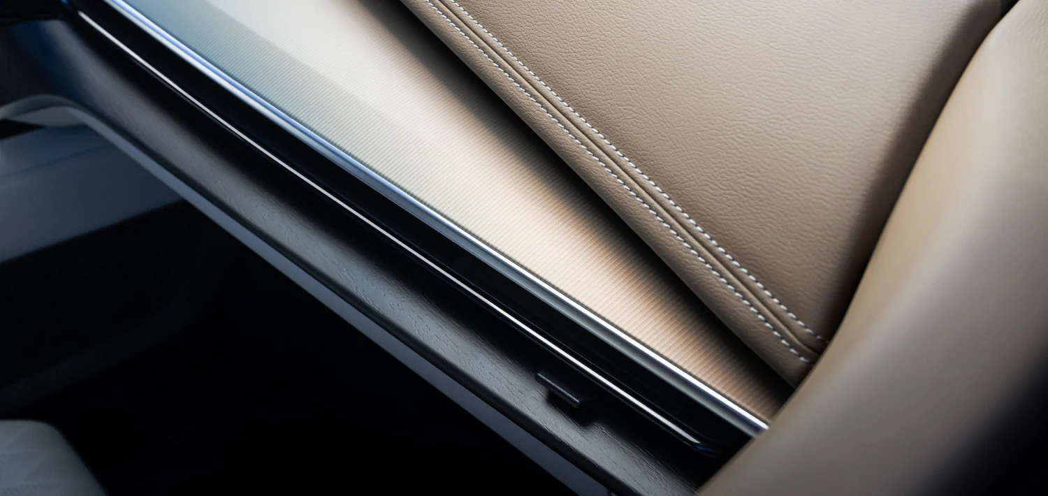 Closeup of 2025 Nissan Murano glove compartment