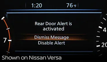 Rear Door Alert