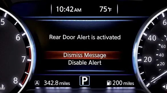 Rear Door Alert