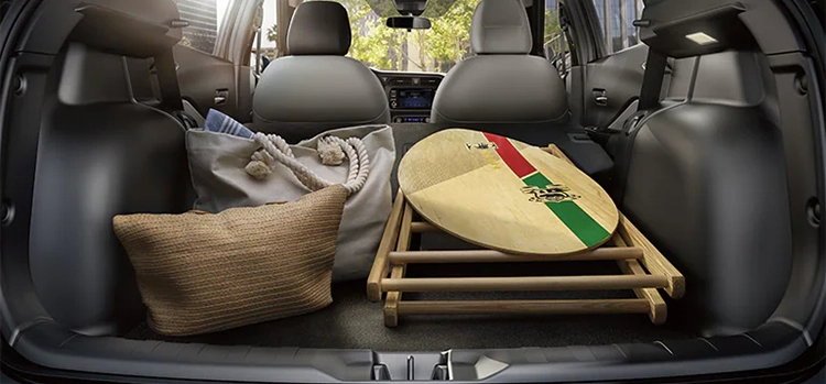 Cargo with seats down