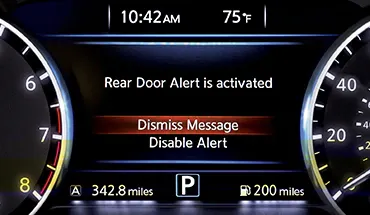 Rear Door Alert