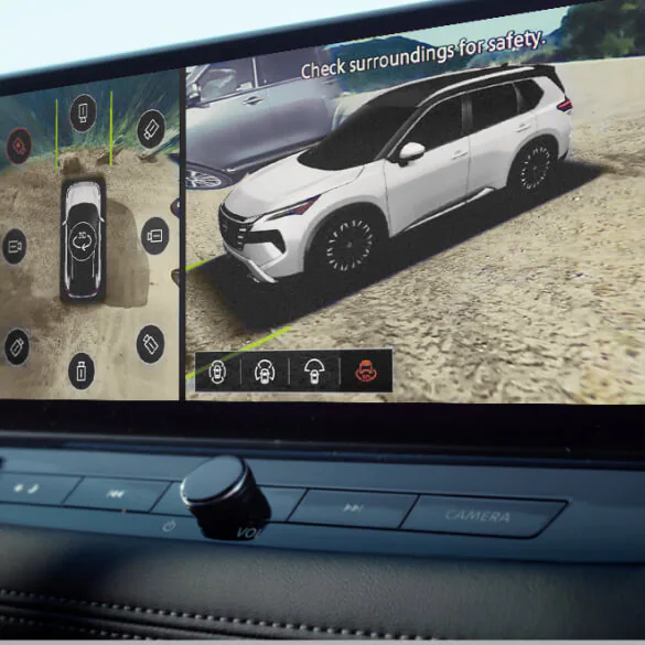 3D Around View® Monitor with Invisible Hood View