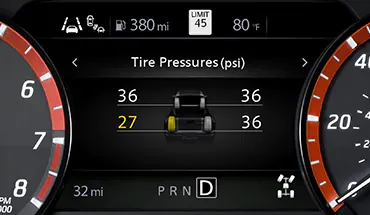 Tire Pressure Monitoring System with Easy-Fill Tire Alert
